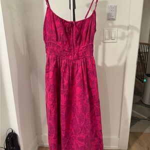GAP Fuchsia Floral Dress